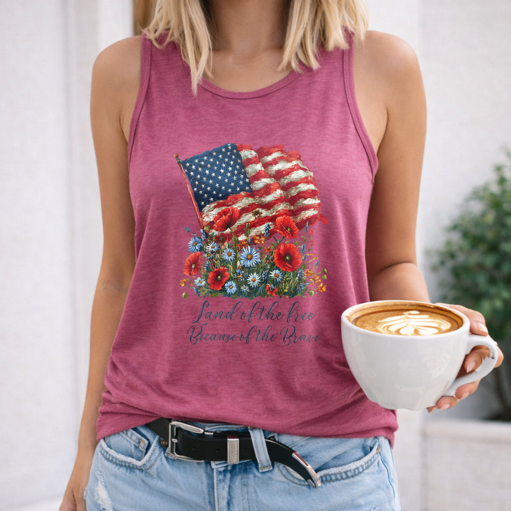 Land Of The Free Women's Tank Top