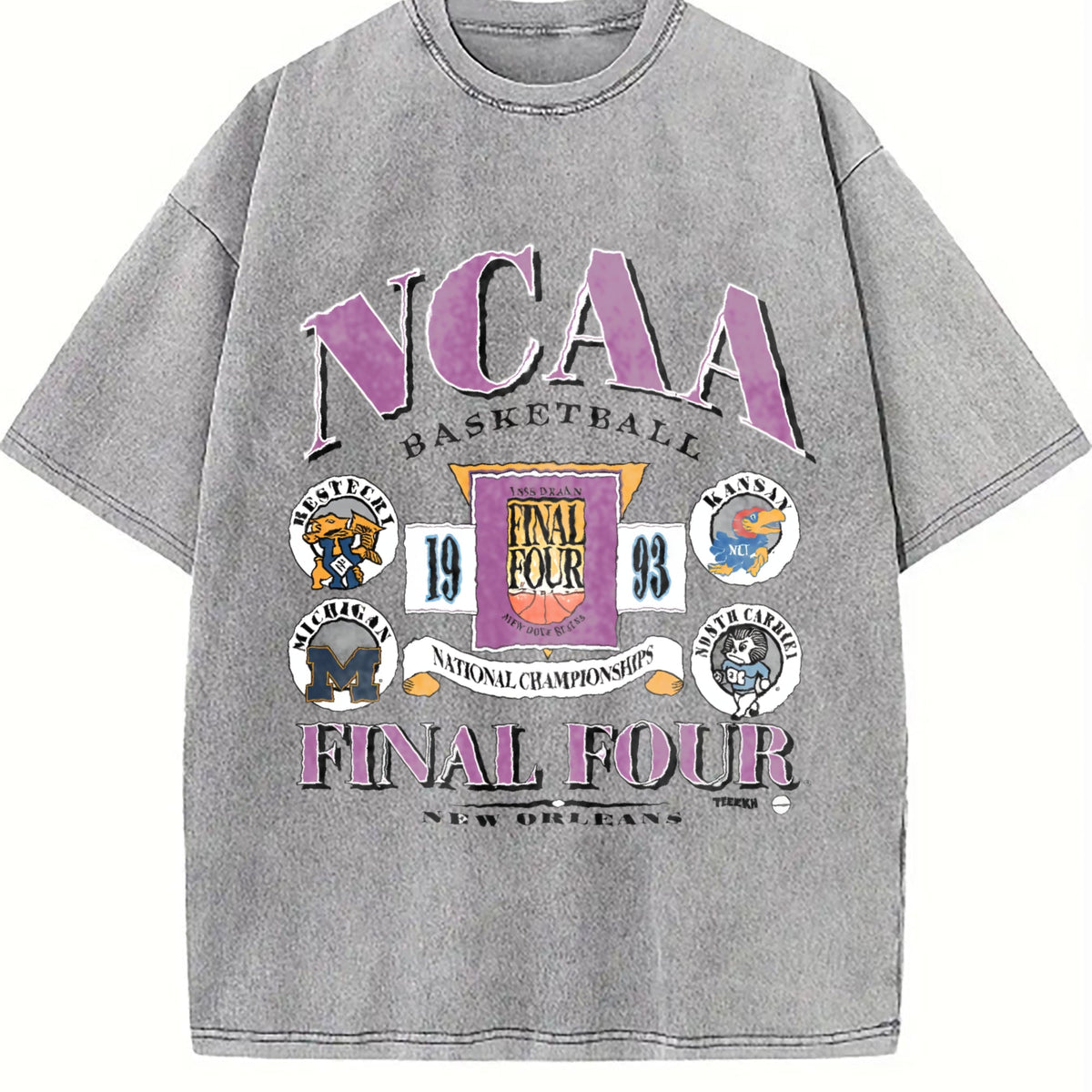 1993 Final Four Basketball College Sports Vintage Washed product image 5