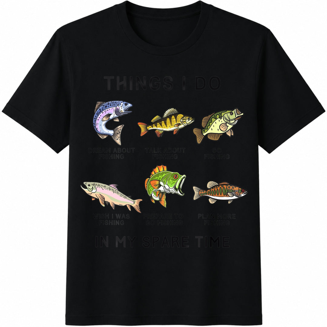 Funny Fishing Cotton T-Shirt product image 1