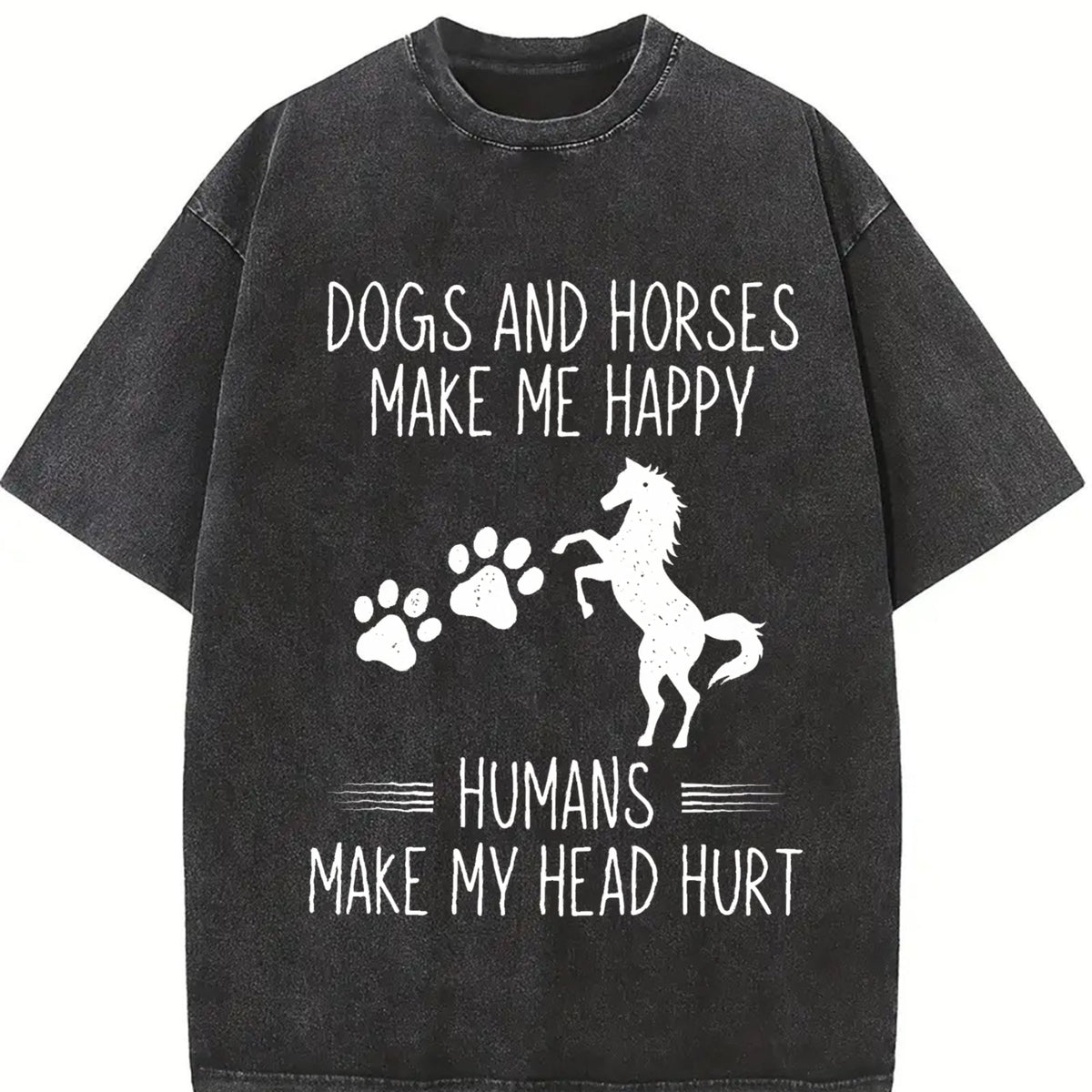 Dog Lovers & Horse Vintage Washed T-Shirt product image 2