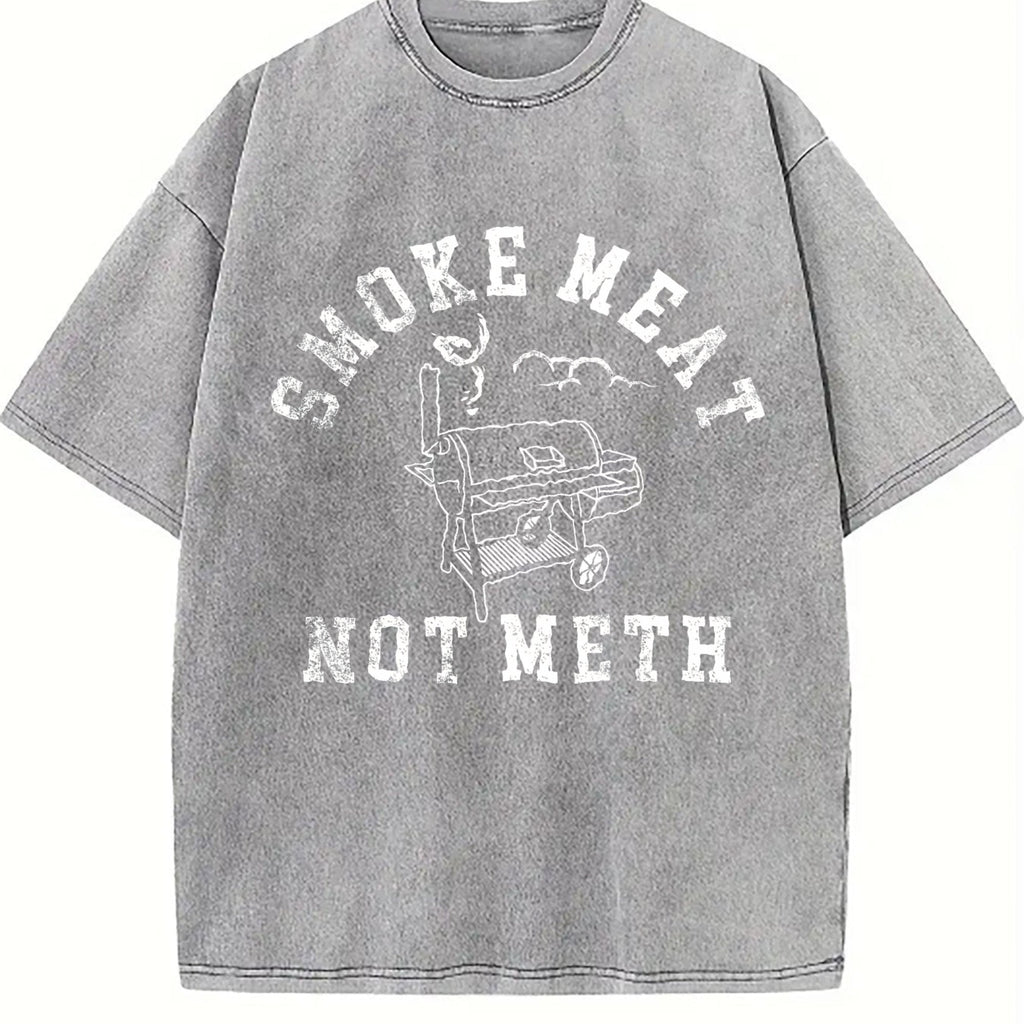 Smoke Meat Not Meth Funny Barbeque Cooking Grilling Vintage product image 5