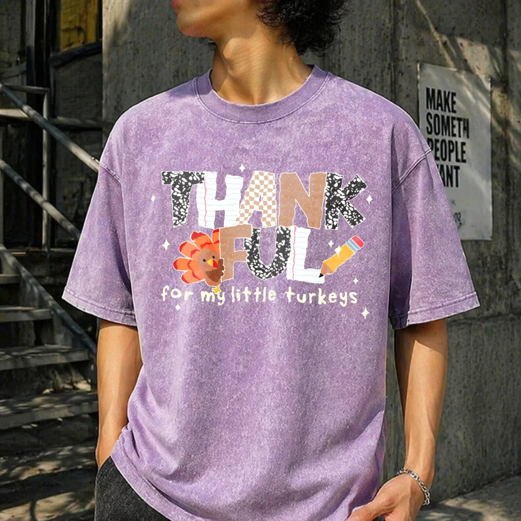 Thankful Teacher Vintage Washed T-Shirt product image 6
