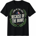 Land Of The Free Because Of Brave Veteran Tribute Memorial product image 1