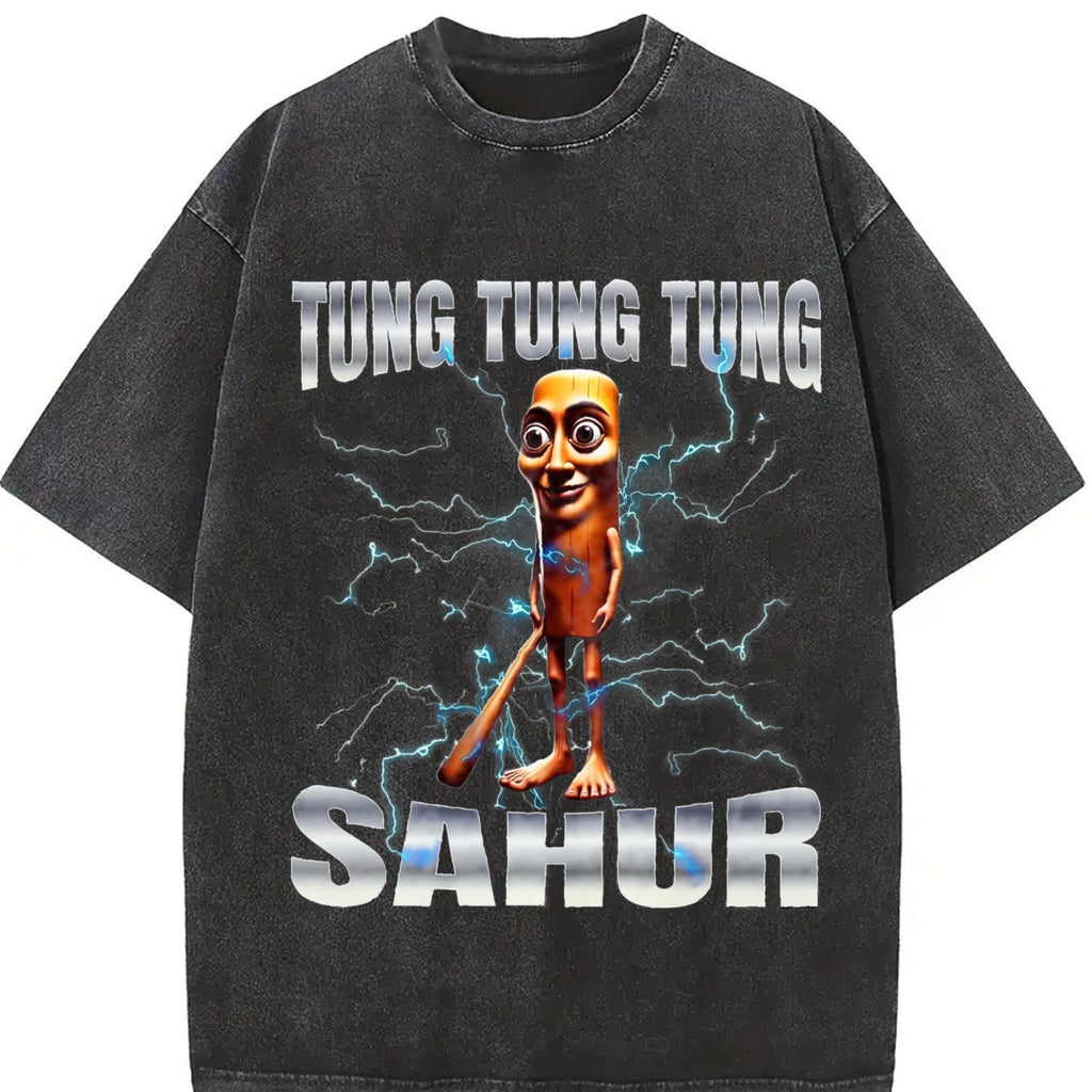 100 Tung Sahur Vintage Washed T-Shirt product image 2