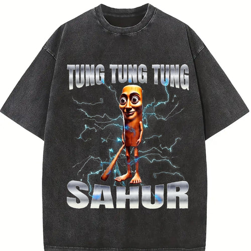 100 Tung Sahur Vintage Washed T-Shirt product image 2