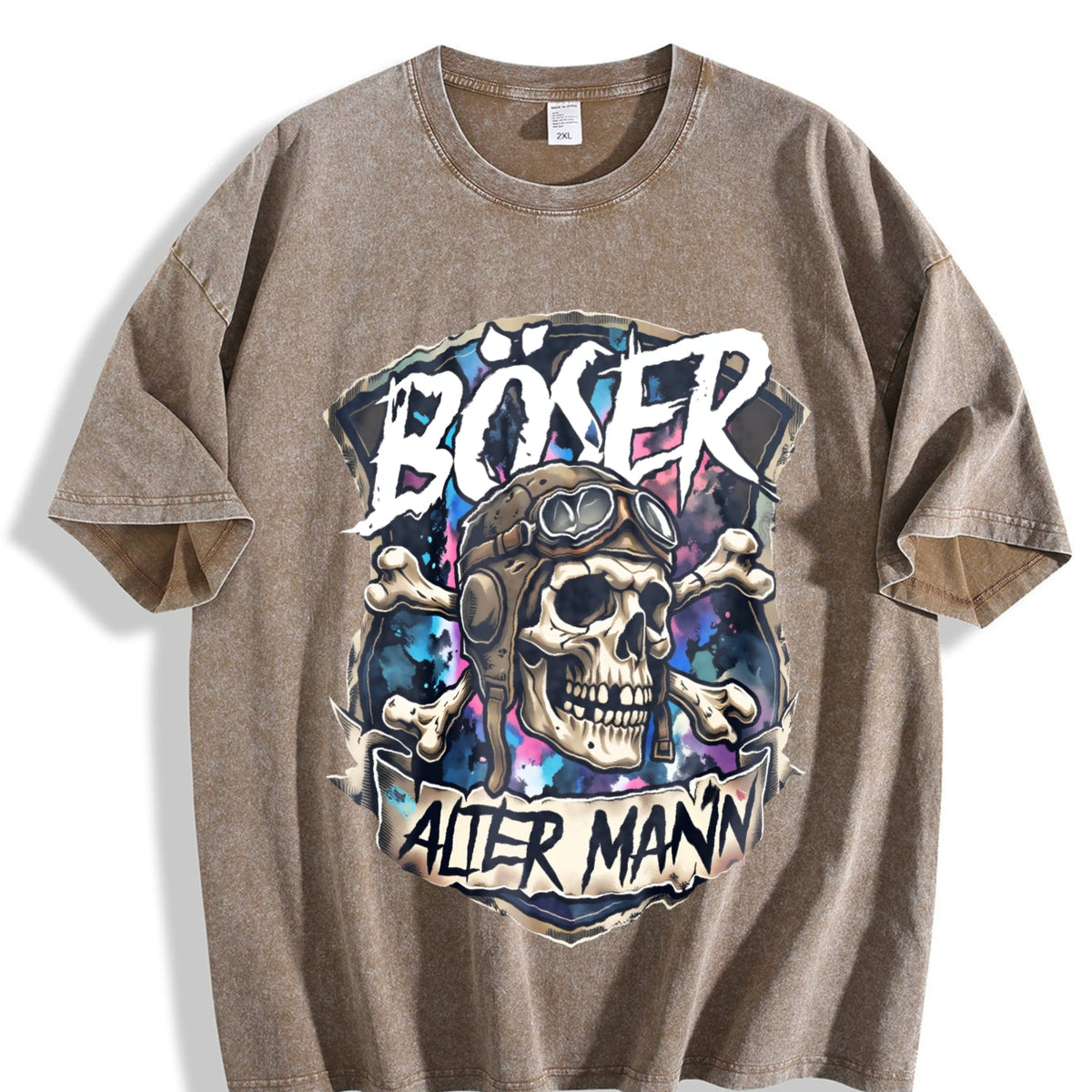 Evil Old Man Skull Y2K 100 Boxy Aesthetic Summer Vibes product image 3