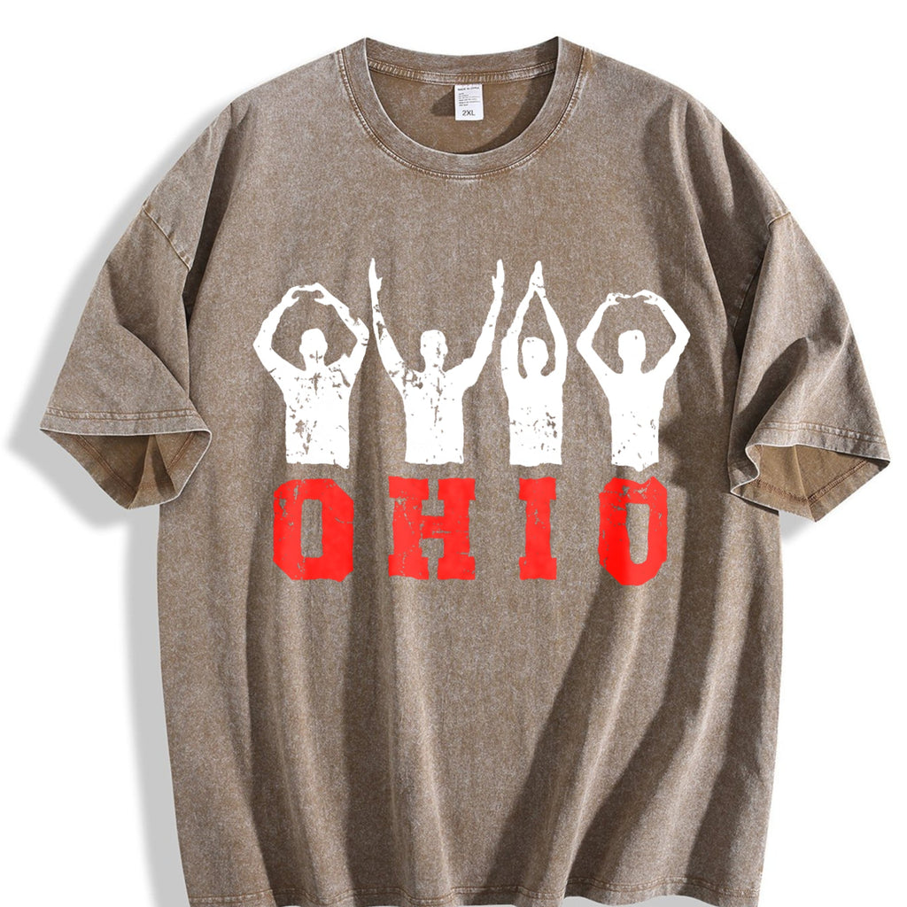 Ohio State Pride - Ohioan With Bold Red Letters Vintage product image 3