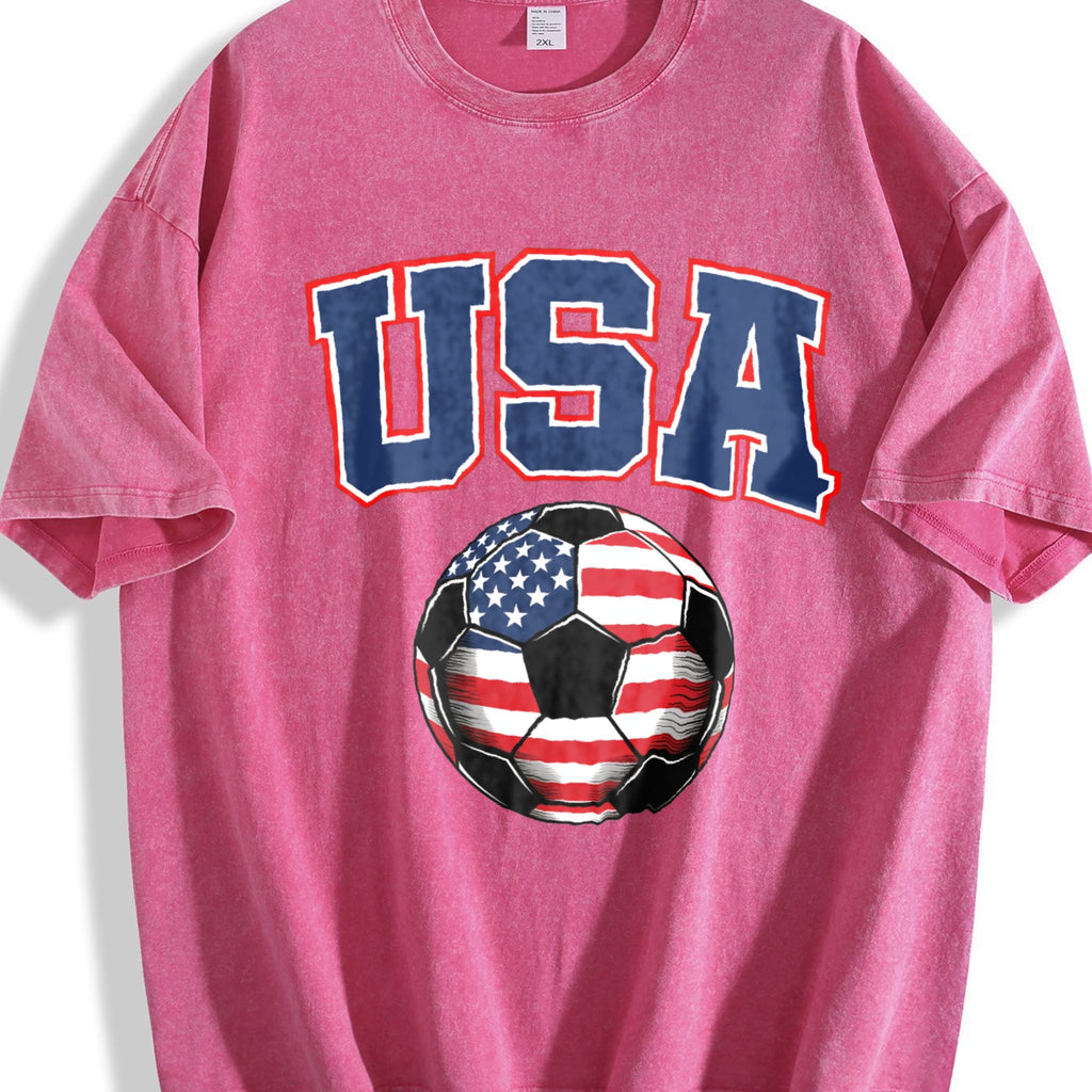Global Soccer Fan Vintage Washed T-Shirt product image 7