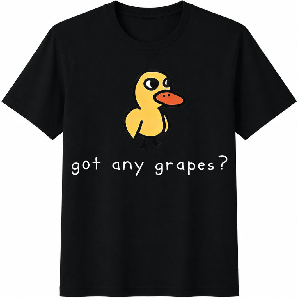 Teen Girl Cartoon Duck And Slogan For Cotton T-Shirt product image 1