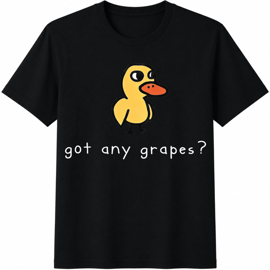 Teen Girl Cartoon Duck And Slogan For Cotton T-Shirt product image 1