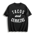 Tacos And Cervezas Funny Cotton T-Shirt product image 1