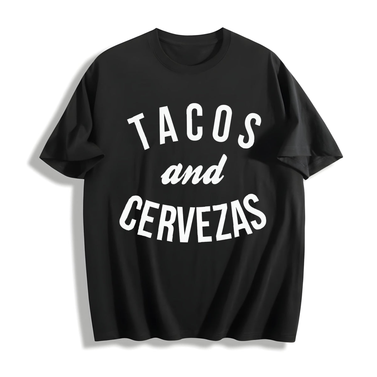 Tacos And Cervezas Funny Cotton T-Shirt product image 1