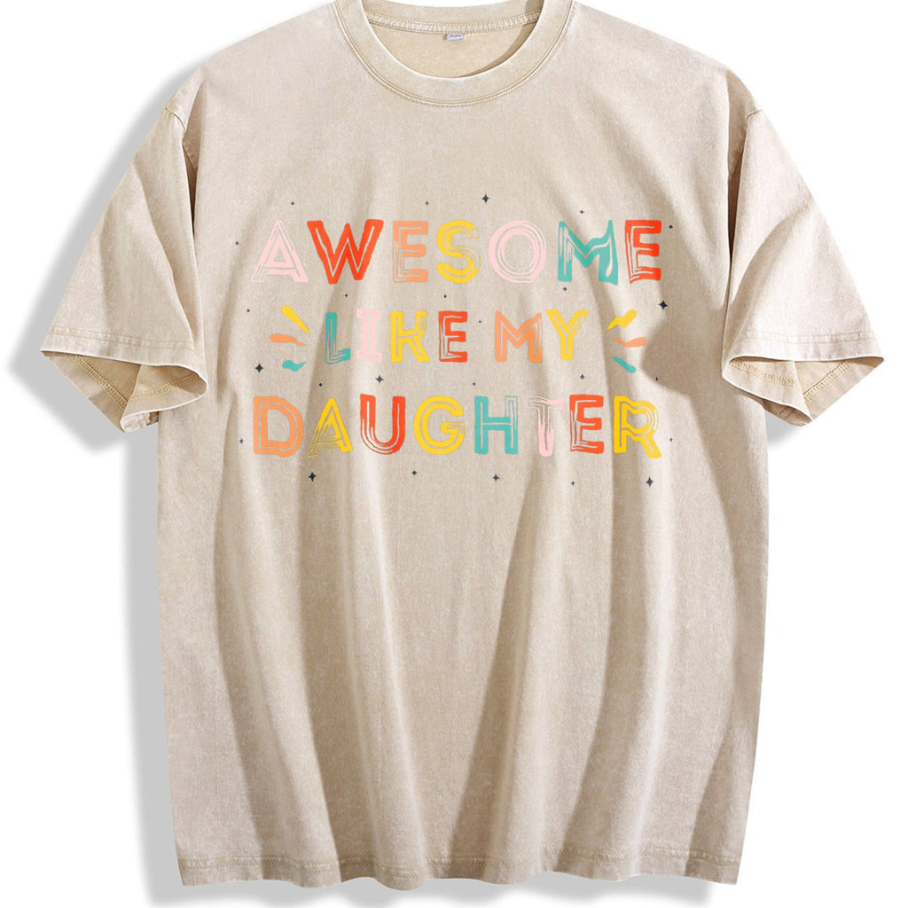Awesome Like My Daughter Vintage Washed T-Shirt product image 1