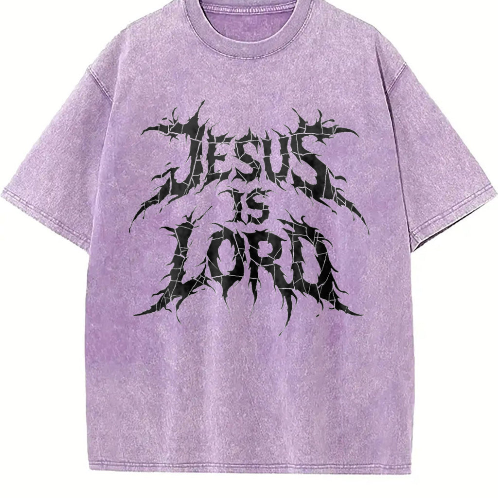 Jesus Is Lord Bold Metal Christian Faith Vintage Washed product image 6