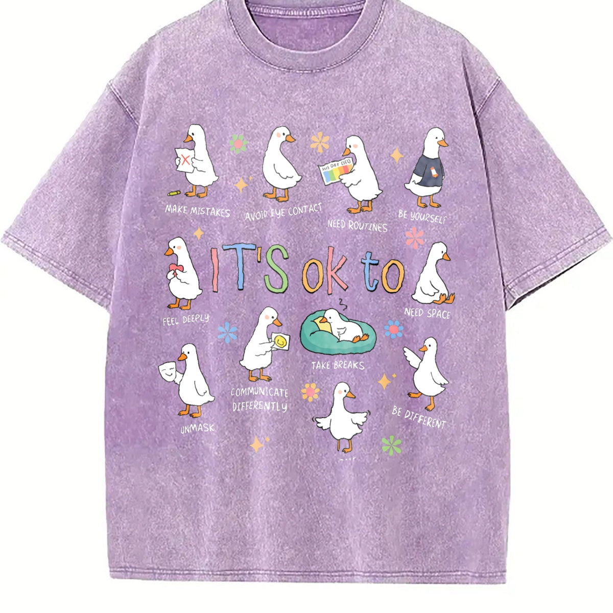It's OK To Funny Goose Guide Vintage Washed T-Shirt product image 6