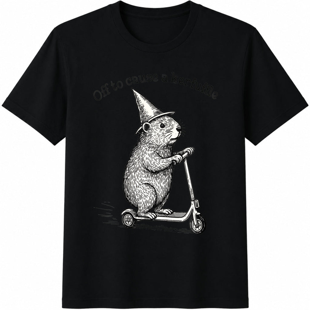 Off To Cause A Kerfuffle Funny Groundhog Scooter Silly product image 1