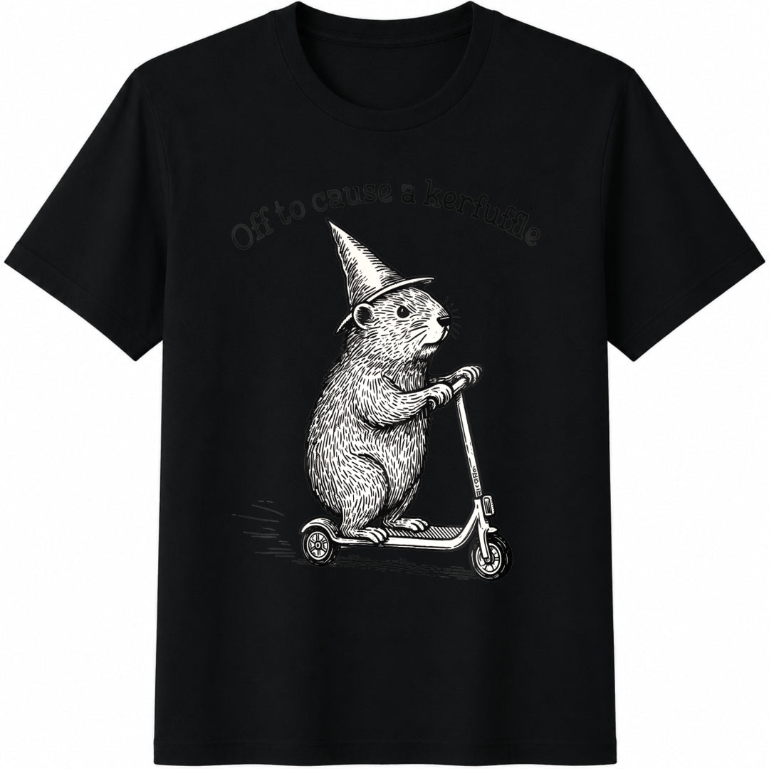 Off To Cause A Kerfuffle Funny Groundhog Scooter Silly product image 1