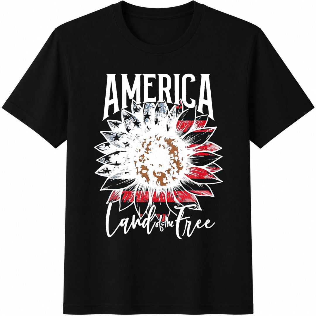 America Land Of Free Cotton T-Shirt product image 1