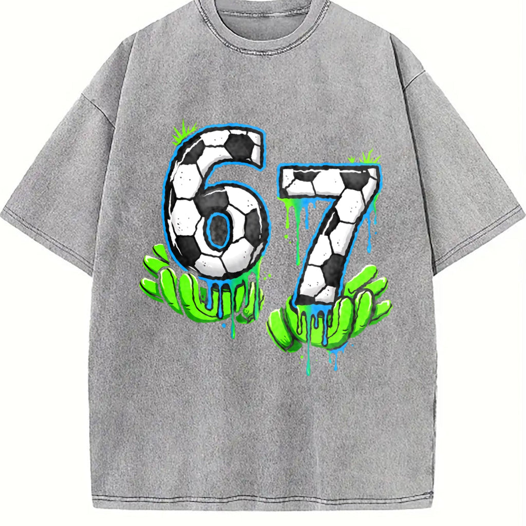 Global Soccer Fan Vintage Washed T-Shirt product image 5