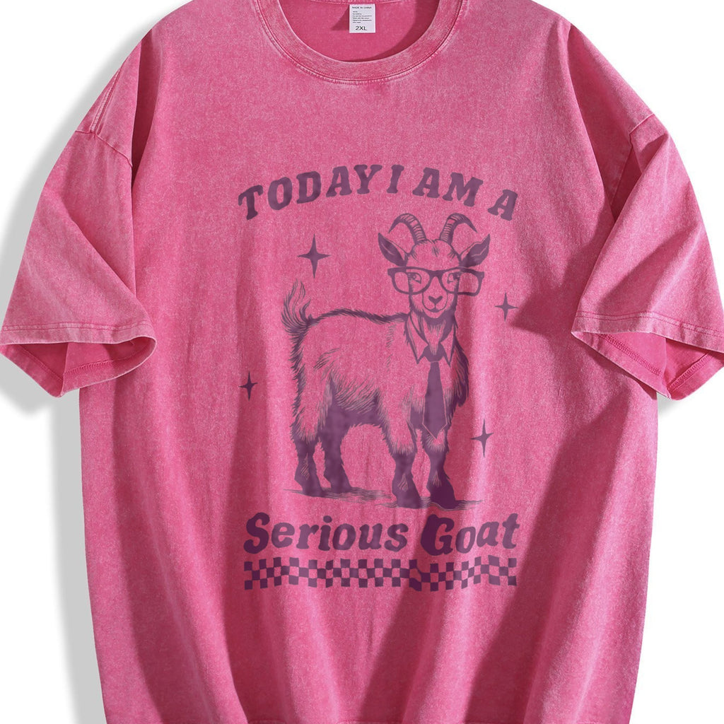 Funny Goat 90s Vintage Washed T-Shirt product image 7