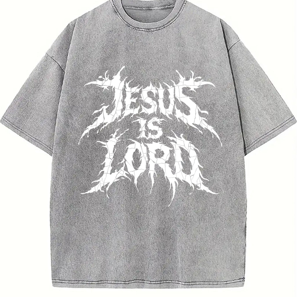 Jesus Is Lord Bold Metal Christian Faith Vintage Washed product image 5