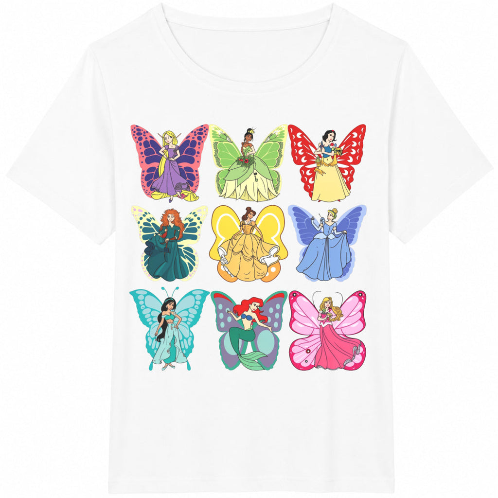 Cute Disney Princess Butterfly Cotton T-Shirt product image 2