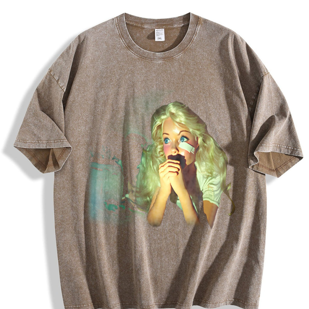 Doll with Mint Hair and a Snack Vintage Washed T-Shirt product image 3