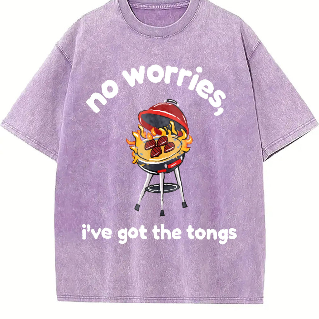 Funny Dad BBQ Vintage Washed T-Shirt product image 6
