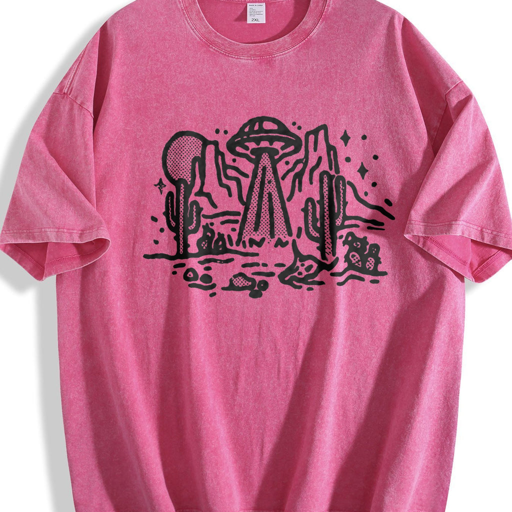 UFO Desert 90s Vintage Washed T-Shirt product image 7
