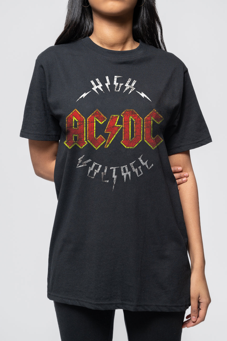 AC/DC High Voltage Distressed Print T Shirt product image 3