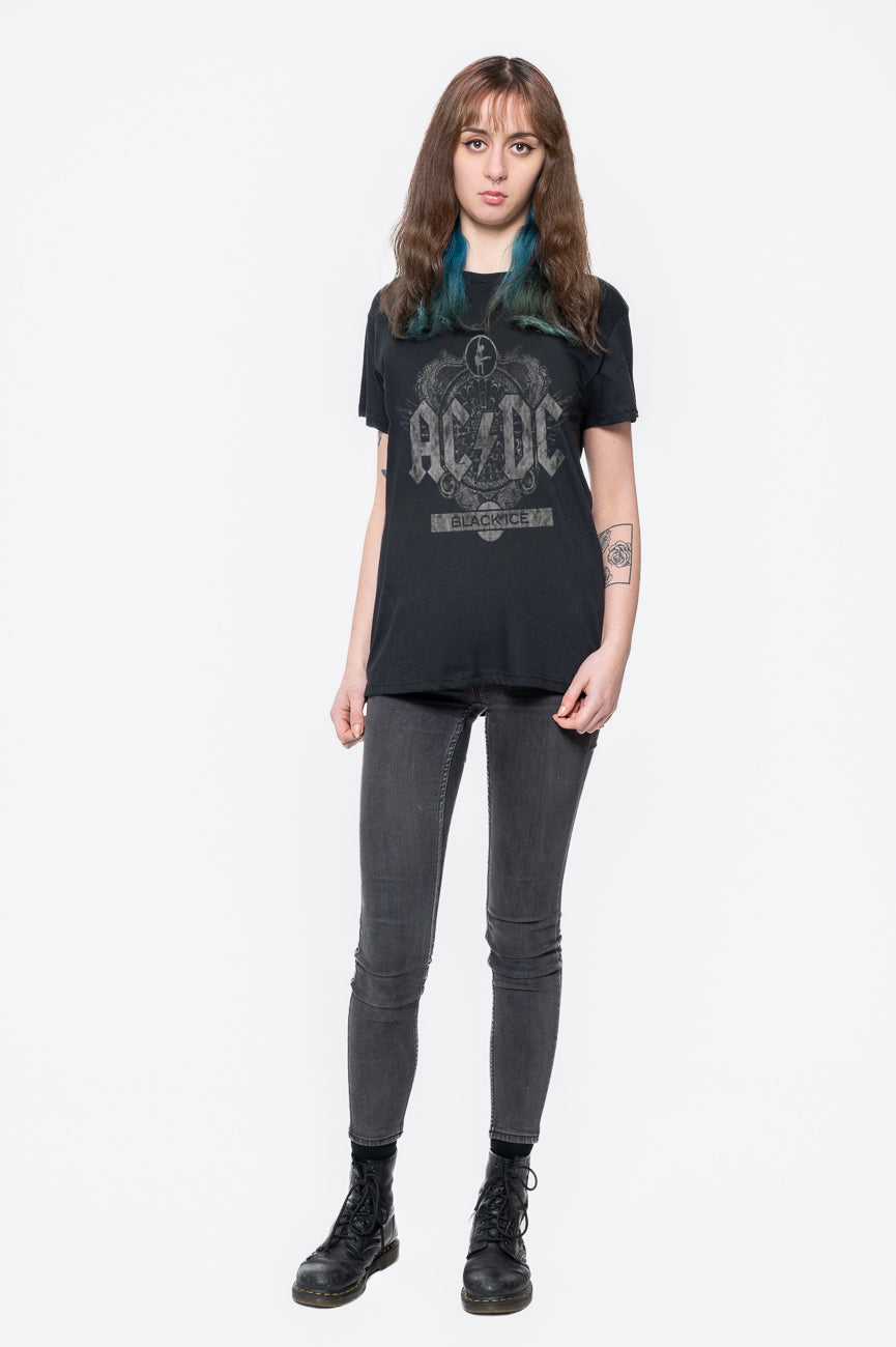 AC/DC Black Ice Contrast T Shirt product image 2