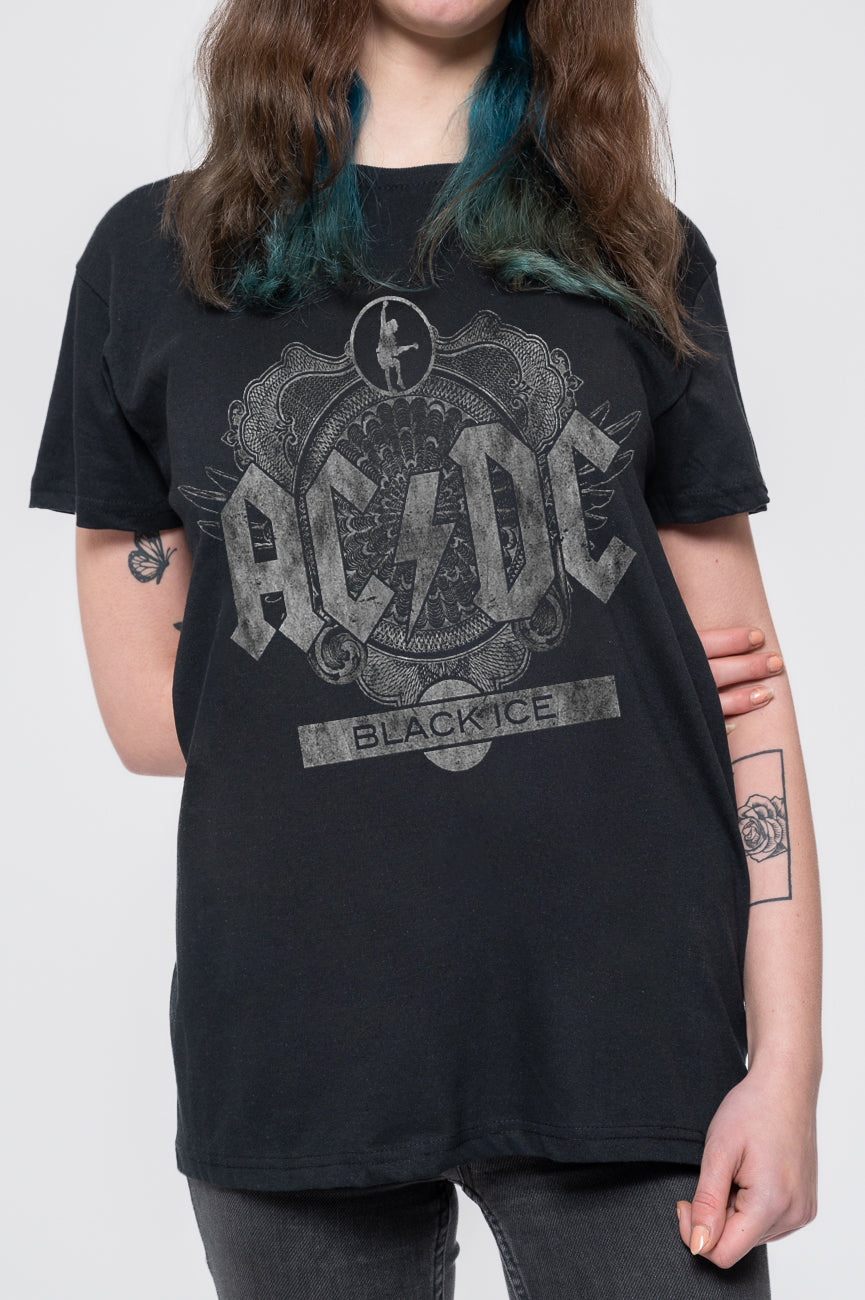 AC/DC Black Ice Contrast T Shirt product image 3