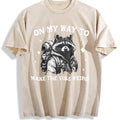 On My Way to Make the Vibe Weird Raccoon Vintage Washed product image 1