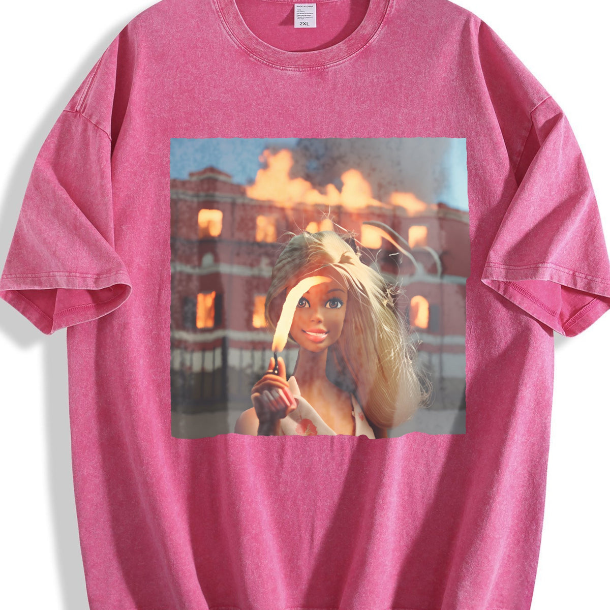 Doll and Burning House Vintage Washed T-Shirt product image 7