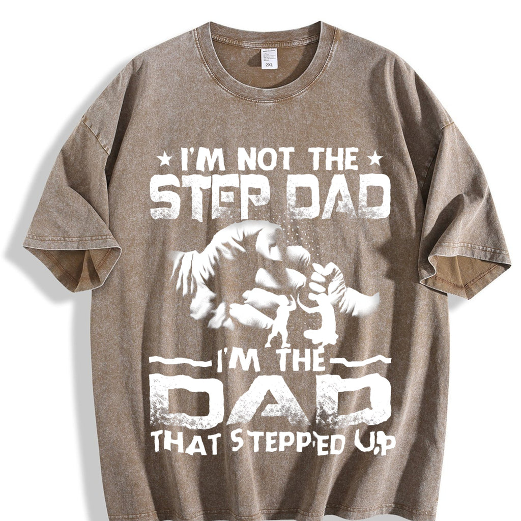 I'm Not The Stepdad Vintage Washed T-Shirt product image 3