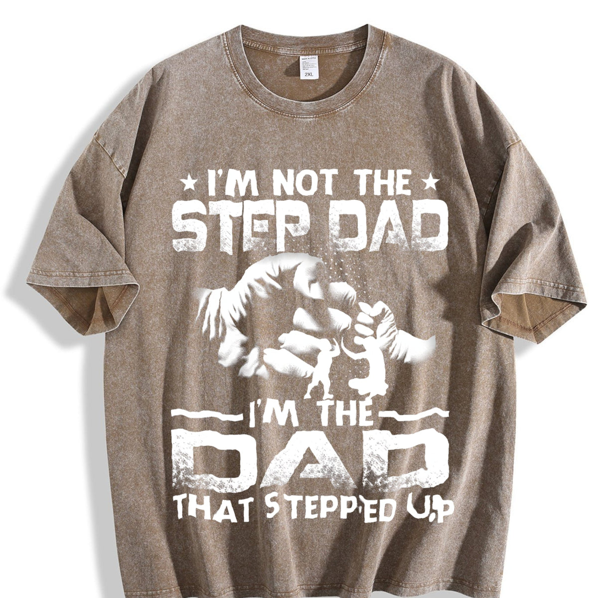 I'm Not The Stepdad Vintage Washed T-Shirt product image 3