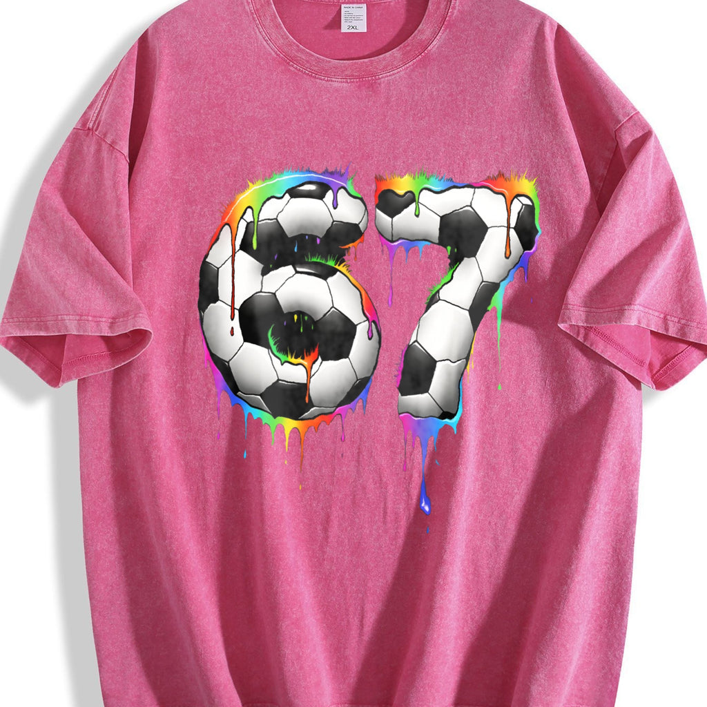 Global Soccer Fan Vintage Washed T-Shirt product image 7