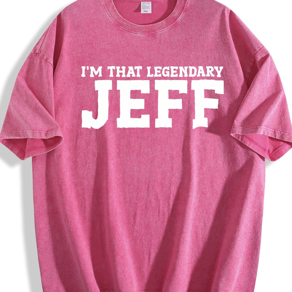 Jeff Personal Name First Funny Vintage Washed T-Shirt product image 7