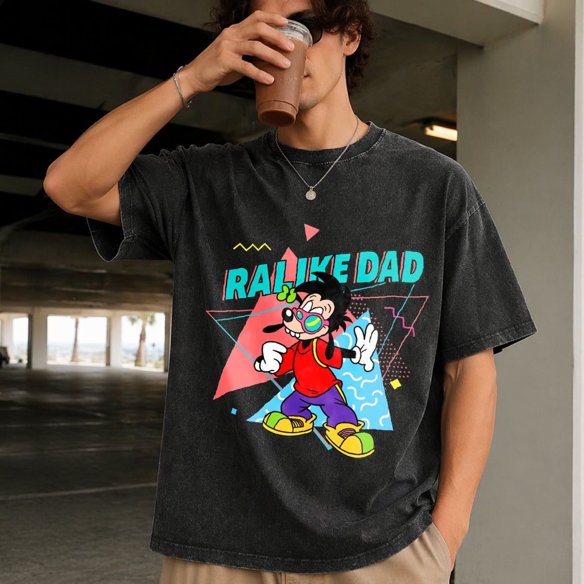 Rad Dad And Like Matching Vintage Washed T-Shirt product image 2