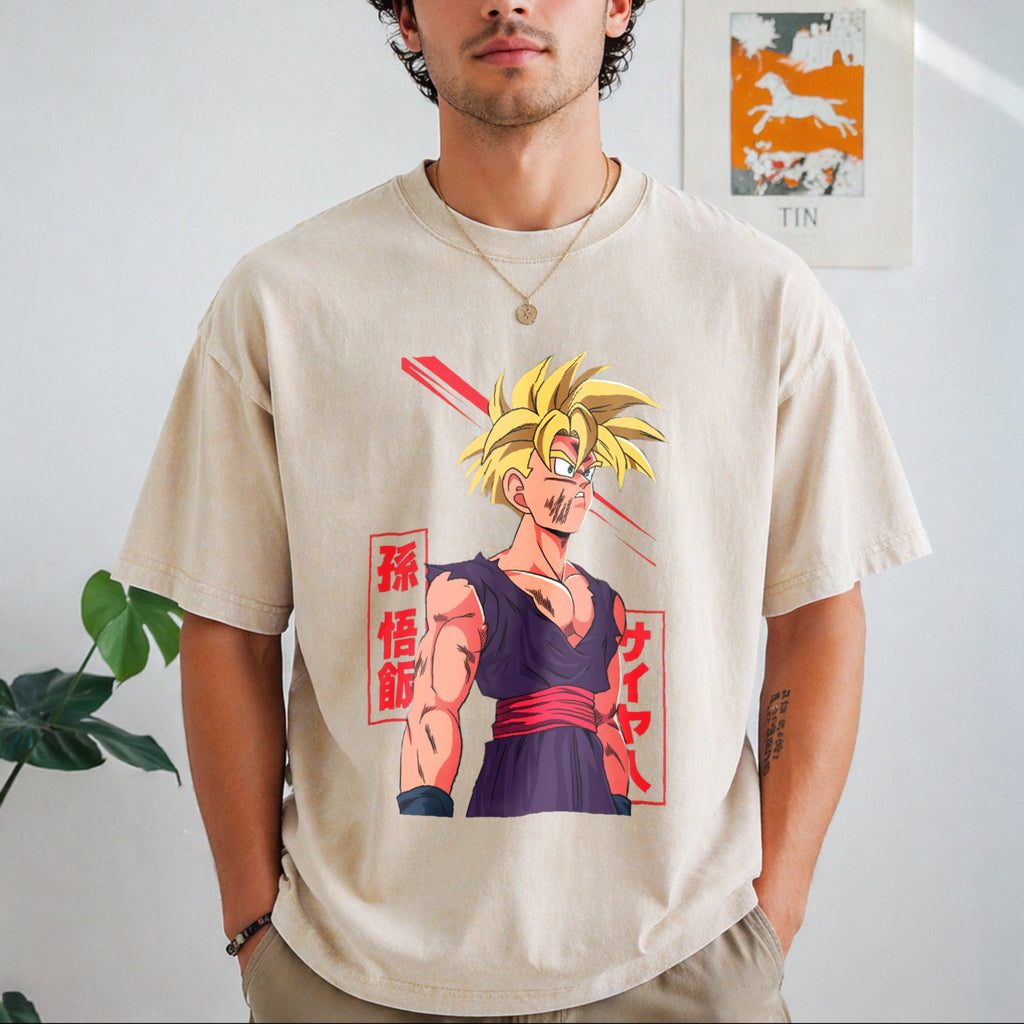 Super Saiyan Warrior Gohan Vintage Washed T-Shirt product image 8