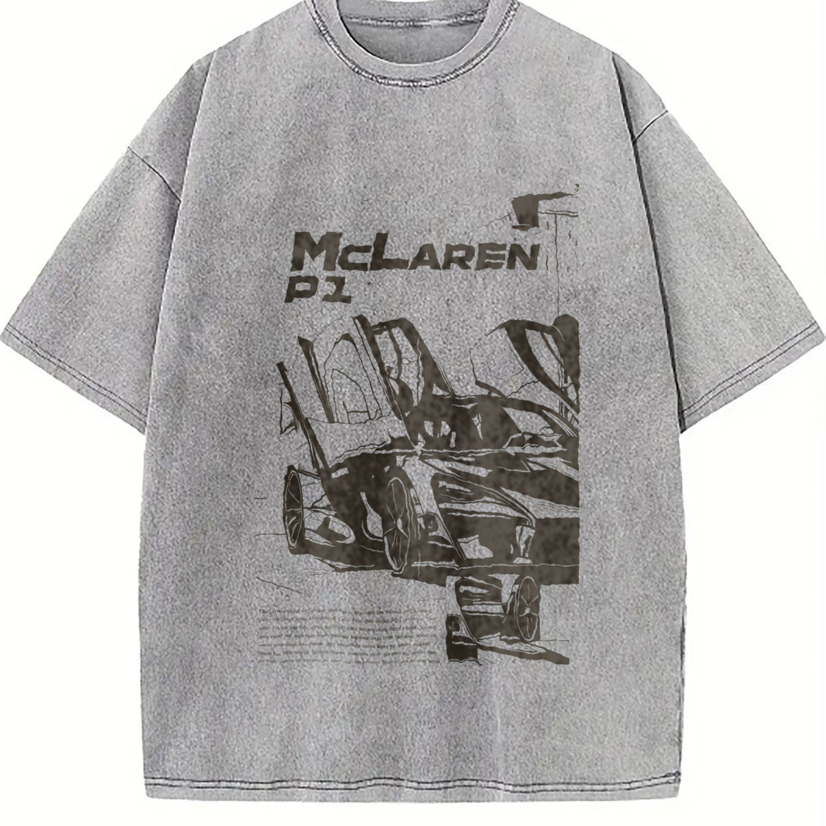 P1 Supercar 90s Funny Good Vintage Washed T-Shirt product image 5