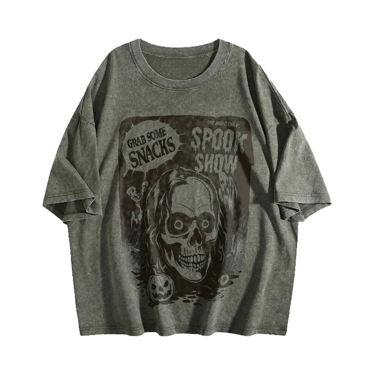 Spooky Show Halloween Vintage Washed T-Shirt product image 4