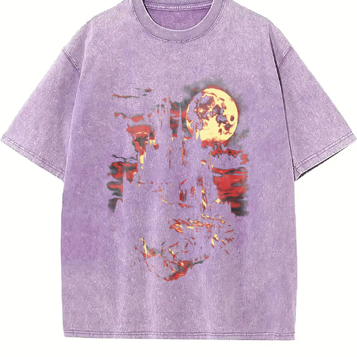 Medieval Dark Fantasy Castle Vintage Washed T-Shirt product image 6
