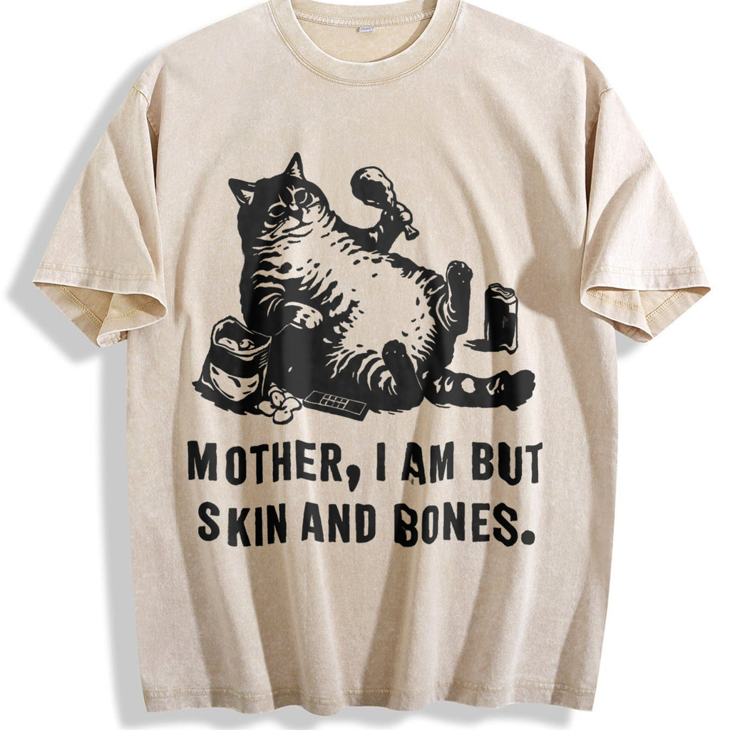 Sarcastic Cat Vintage Washed T-Shirt product image 1