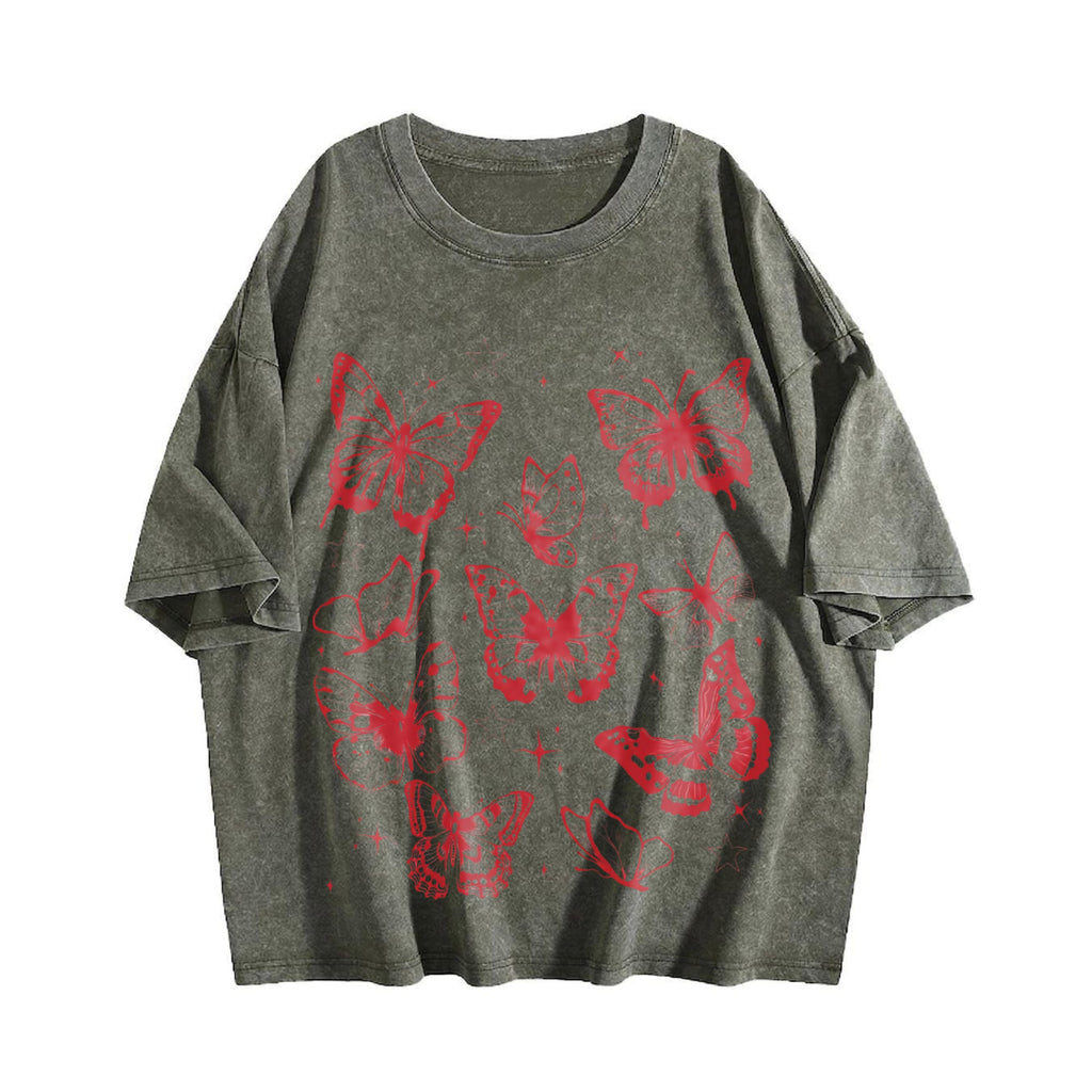 Butterflies 90s Vintage Washed T-Shirt product image 4
