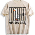 Silly Goose Funny 90s Vintage Washed T-Shirt product image 1