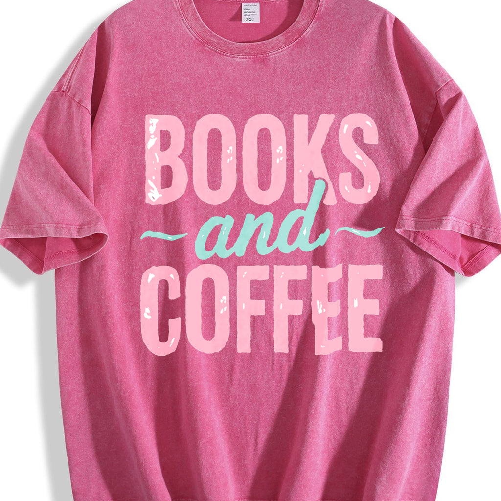 Book & Coffee Vintage Washed T-Shirt product image 7