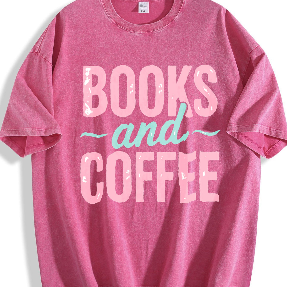 Book & Coffee Vintage Washed T-Shirt product image 7