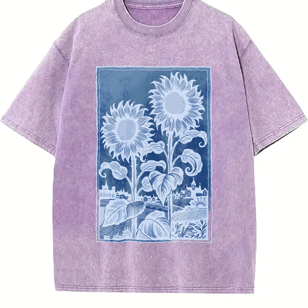 Sunflowers Vintage Washed T-Shirt product image 6