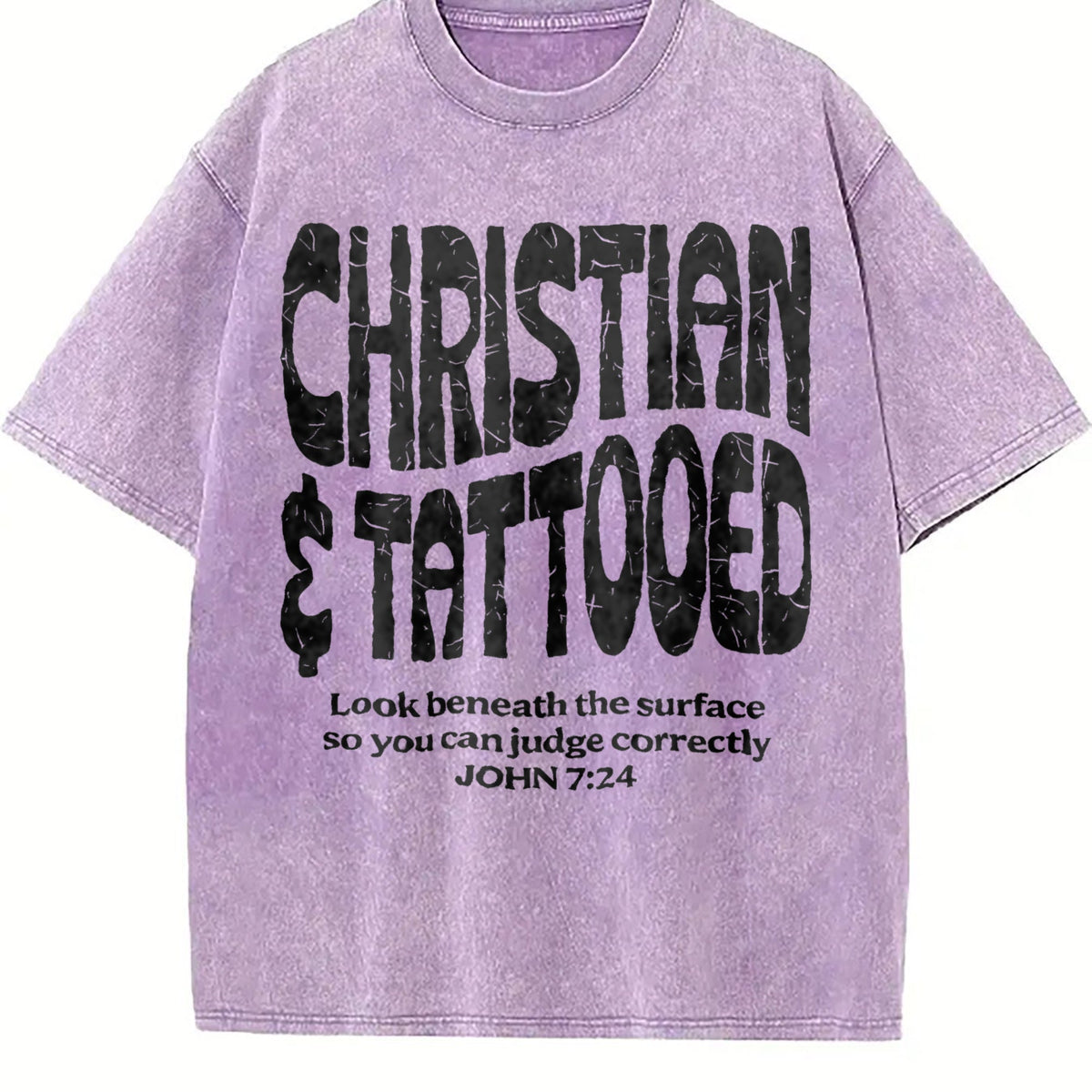 Christian & Tattooed John 7:24 Bold Art Vintage Washed product image 6